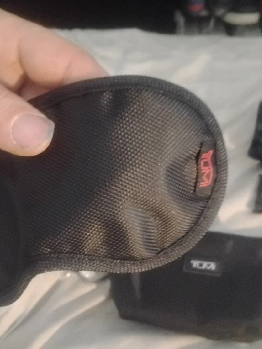 Tumi Black Travel Amenity Pouch for Delta